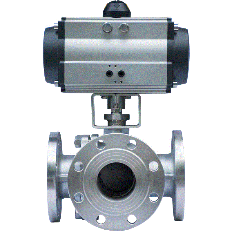 上海良工阀门：阐述气动三通球阀是如何换向和分流的